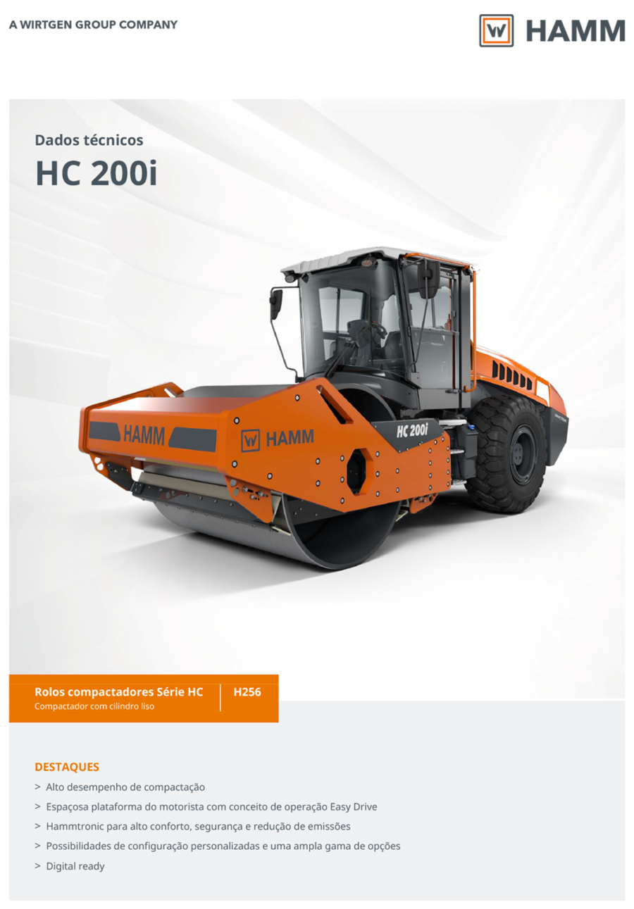 Catálogo Hamm HC 200i