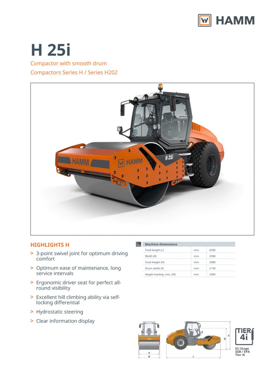 Catálogo Hamm H25i